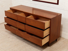 Load image into Gallery viewer, Nine Drawer Mid Century Dresser

