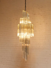 Load image into Gallery viewer, Spiral Art Deco Style Chandelier
