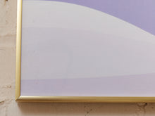 Load image into Gallery viewer, Lilac Horizon Minimal Landscape Artwork with Soft Sun and Lavender Waves
