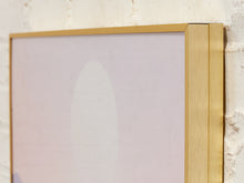 Load image into Gallery viewer, Lilac Horizon Minimal Landscape Artwork with Soft Sun and Lavender Waves
