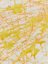 Load image into Gallery viewer, Golden Orbit Framed Circular Abstract Artwork in Yellow and Orange
