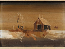 Load image into Gallery viewer, Desert Mirage Small Framed Abstract Landscape Painting
