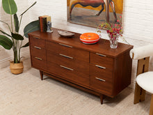 Load image into Gallery viewer, Kent Coffey Mid Century Walnut Dresser
