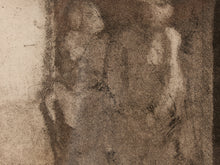 Load image into Gallery viewer, Fading Face Framed Monochrome Figurative Print with Dreamlike Portrait
