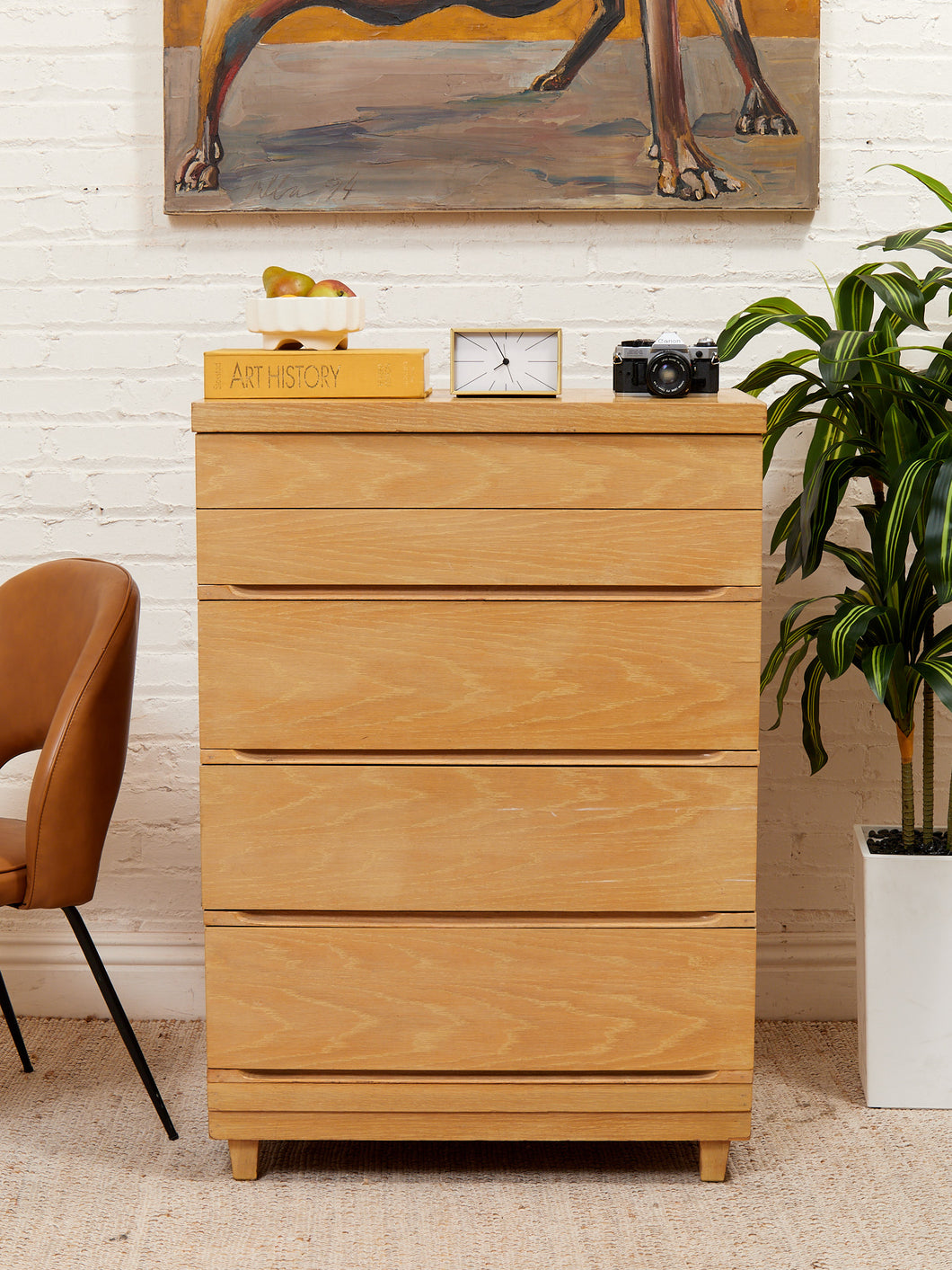 Blonde Highboy Dresser – Sunbeam Vintage