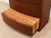 Load image into Gallery viewer, Five Drawer Bowed Front Art Deco Dresser Highboy
