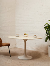 Load image into Gallery viewer, Travertine Tulip Dining Table

