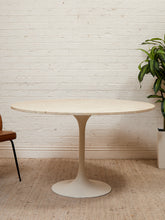 Load image into Gallery viewer, Travertine Tulip Dining Table
