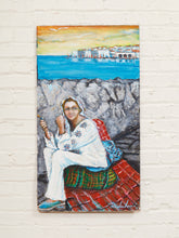 Load image into Gallery viewer, Seaside Figure Figurative Coastal Painting with Woman in White
