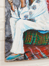 Load image into Gallery viewer, Seaside Figure Figurative Coastal Painting with Woman in White
