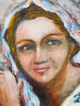Load image into Gallery viewer, Seaside Figure Figurative Coastal Painting with Woman in White
