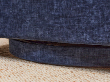 Load image into Gallery viewer, Blue Chenille Swivel Chair
