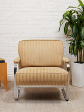 Load image into Gallery viewer, Art Deco Style Vintage Chrome Lounger

