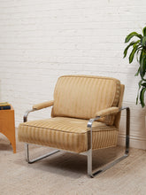 Load image into Gallery viewer, Art Deco Style Vintage Chrome Lounger
