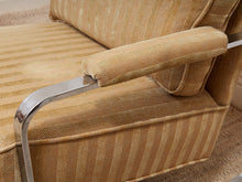 Load image into Gallery viewer, Art Deco Style Vintage Chrome Lounger

