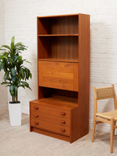 Load image into Gallery viewer, Teak Vintage Mid Century Tall Shelf
