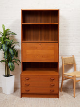 Load image into Gallery viewer, Teak Vintage Mid Century Tall Shelf
