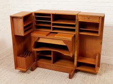 Load image into Gallery viewer, Danish Teak Vintage Transformer Secretary

