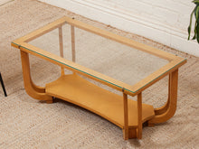 Load image into Gallery viewer, Blonde Mid Century Vintage Coffee Table
