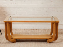 Load image into Gallery viewer, Blonde Mid Century Vintage Coffee Table

