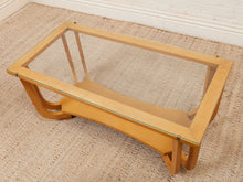 Load image into Gallery viewer, Blonde Mid Century Vintage Coffee Table
