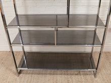 Load image into Gallery viewer, 1970s smoked glass mid-century Etagere Shelf Room Divider
