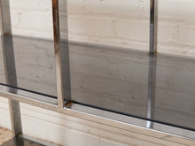 Load image into Gallery viewer, 1970s smoked glass mid-century Etagere Shelf Room Divider
