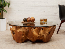 Load image into Gallery viewer, Teak Vintage Root Wood Table
