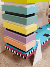 Load image into Gallery viewer, Memphis Style Console Cabinet by Designer Aliyah Rivera
