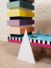 Load image into Gallery viewer, Memphis Style Console Cabinet by Designer Aliyah Rivera
