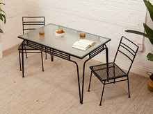 Load image into Gallery viewer, Mid Century Outdoor Patio Table with 2 Chairs
