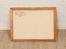 Load image into Gallery viewer, Corner Figure Textural Abstract Figurative Painting in Cream Pink and Yellow
