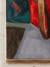 Load image into Gallery viewer, Photographer in Red Contemporary Portrait Painting with Camera Original Painting
