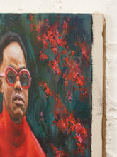 Load image into Gallery viewer, Photographer in Red Contemporary Portrait Painting with Camera Original Painting

