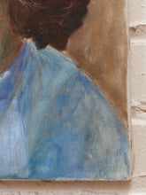 Load image into Gallery viewer, Portrait of Woman in Blue Original Painting
