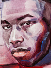 Load image into Gallery viewer, Boombox in Red Contemporary Figurative Painting with Retro Stereo
