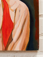 Load image into Gallery viewer, Woman in Red Scarf Original Painting
