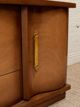 Load image into Gallery viewer, Deco Style Vintage 1950’s Wavy Front Dresser
