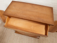 Load image into Gallery viewer, Deco Style Highboy 1950’s Wavy Front Dresser

