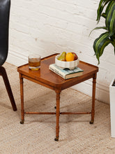 Load image into Gallery viewer, Antique Vintage Square Table on Wheels as found
