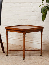 Load image into Gallery viewer, Antique Vintage Square Table on Wheels as found
