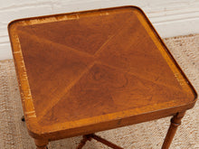 Load image into Gallery viewer, Antique Vintage Square Table on Wheels as found
