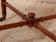 Load image into Gallery viewer, Antique Vintage Square Table on Wheels as found
