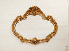 Load image into Gallery viewer, Louis XV Style Gilt Wall Mirror with Rococo Carved Floral Frame
