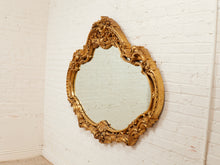 Load image into Gallery viewer, Louis XV Style Gilt Wall Mirror with Rococo Carved Floral Frame
