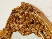 Load image into Gallery viewer, Louis XV Style Gilt Wall Mirror with Rococo Carved Floral Frame
