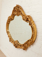 Load image into Gallery viewer, Louis XV Style Gilt Wall Mirror with Rococo Carved Floral Frame
