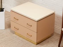 Load image into Gallery viewer, Double Drawer Mid Century Nightstand
