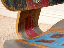 Load image into Gallery viewer, Spencer Collins Hand-Painted Eames Style Molded Plywood Chair with Abstract Portrait
