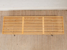 Load image into Gallery viewer, George Nelson Style Platform Bench With Metal Base
